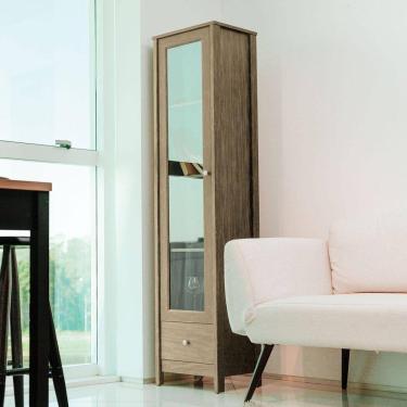 Imagem de Cristaleira 1 Porta 1 Gaveta E-962 Ditalia Móveis Diamond