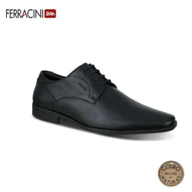 Imagem de Sapato Social Couro Ferracini Masculino Liverpool - Preto