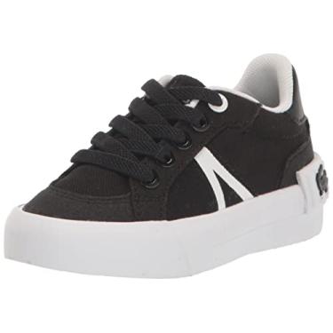 Imagem de Lacoste Tênis infantil unissex L004, Sapato Infantil, Calçados, Pretobranco, 7 Toddler