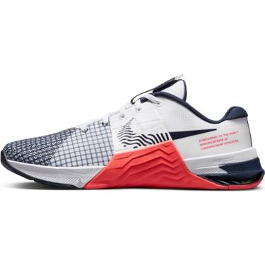 Imagem de Nike Tênis masculino Metcon 8, Obsidiana branca carmesim claro, 38