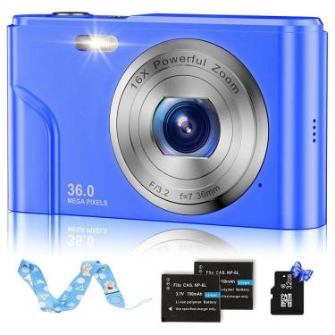 Imagem de Câmera digital BEVLXNIV GTCOOCUREPTL 1080P 48MP com 32GB SD C