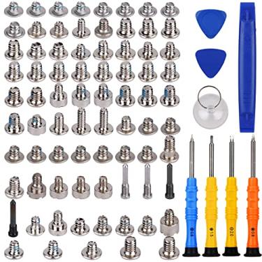 Imagem de DARYCOM Conjunto completo de parafusos com ferramentas para iPhone XR 2018, A2105, A1984, A2107, A2108, kit de ferramentas de reparo de 6,1 polegadas, 4 chaves de fenda, mapa de localização, conjunto