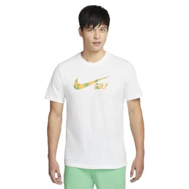 Imagem de Nike Camiseta masculina de algodão de golfe Swoosh, Branco, GG
