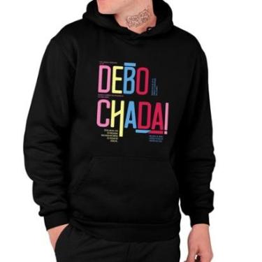 Imagem de Moletom Estampado Unissex Estilo Canguru Debochada Colorido-Unissex