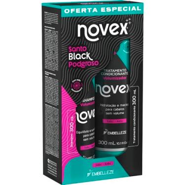 Imagem de Embelleze Shampoo E Condicionador Santo Kit Novex Meus Cachos Preto Poderoso