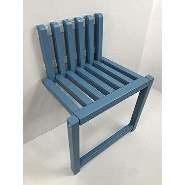 Imagem de Cadeira de parede dobrável Banco de entrada invisível montado na parede, banco de sapato de madeira dobrável, capacidade de rolamento 150kg assento de chuveiro, design oco criativo, para sal