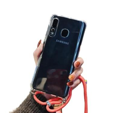 Imagem de Cordões de cabo crossbody transparentes e macios com corda para Samsung Galaxy A10 A20E A50 A51 A71 A31 A41 A70 S10 20 Note 20 Cover, X4, para S10 Plus