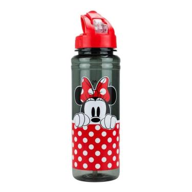 Imagem de Garrafa Água Feminina Canudo Minnie Mouse 700ml