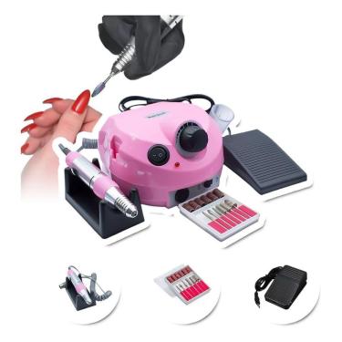 Imagem de Lixadeira Profissional De Unha Nail Drill Elétrica 45000Rpm