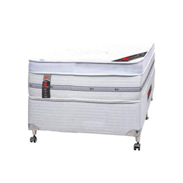 Imagem de Cama Box + Colchão Castor Com Massageador Solteiro Niponpedic One Face Pocket 88x188x60cm