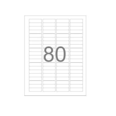 Imagem de Etiqueta Ink-jet/laser 6187 44,4x12,7 Mm Pacote Com 100 Folhas Com 80 