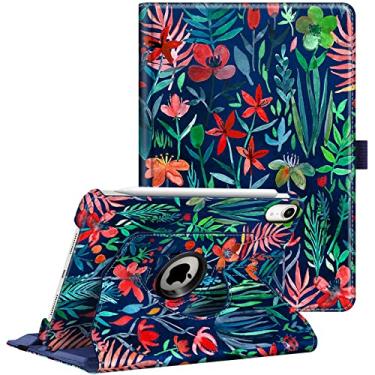 Imagem de Fintie Capa giratória para iPad Mini 7 (A17 Pro, 7ª geração) 2024/iPad Mini 6 (6ª geração) 8,3 polegadas - suporte giratório de 360 graus, capa protetora traseira, despertar/hibernar automático (noite