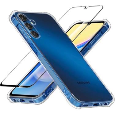 Imagem de Kit Capa Capinha Anti-Impacto + Película 3D Vidro Temperado Para Samsung Galaxy S24 | Proteção Total | 6.2 Polegadas | Transparente | Case Air Anti Impacto + Película De Vidro Temperado 3d Resistente