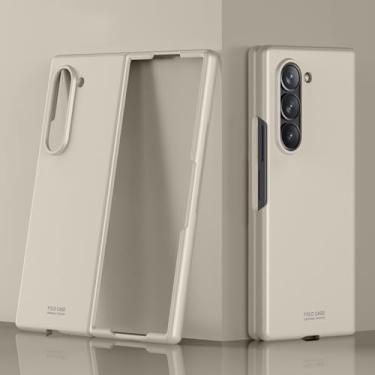 Imagem de Para Samung ZFold 6 5G Capa Feel Matte Capa para Samsung Galaxy Z Fold6 5G Para Sumsung ZFold6 Fold 6 Hard PC Coque,Titanium Gold,04,Para Samsung Z Fold6