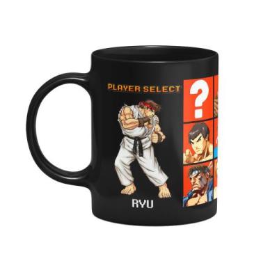 Imagem de Caneca Gamer - Street Fighter Player Select - Preta - JPS INFO
