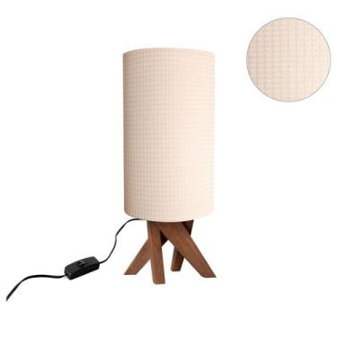 Imagem de Abajur Quarto Mini Retro Redondo Cabeceira Casal Cupula - A7home