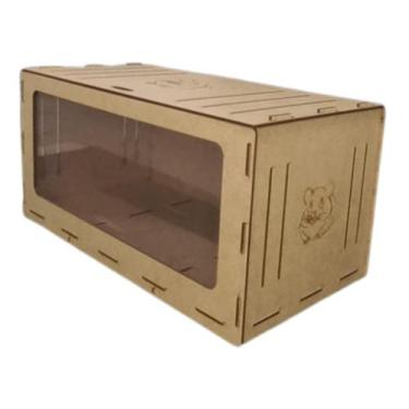 Imagem de Terrario Gaiola Ramster Hamster Roedores Porquinho india + 2 Comedouro