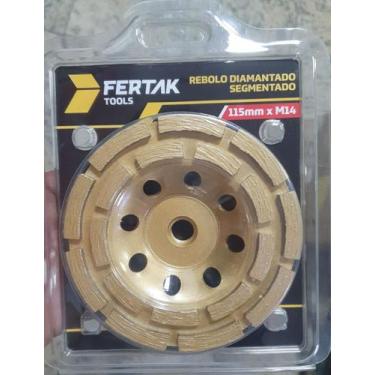 Imagem de Disco Rebolo Diamantado Segmentado 115 Mm X M14 - Fertak