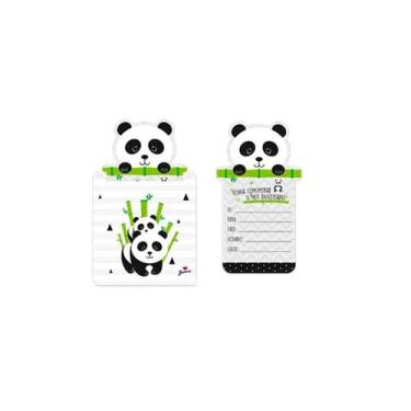 Imagem de Convite Festa De Aniversário Festa Panda Junco 8Un