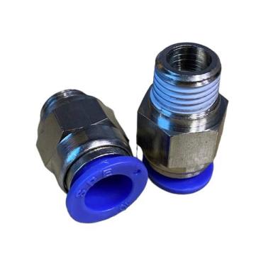 Imagem de Conexão Pneumática Engate Rápido Reto 10 X 1/4 Bsp Kit C/10 - USA