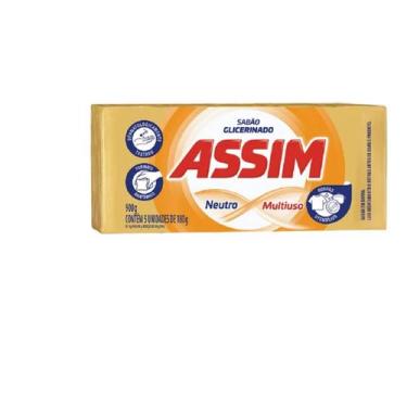 Imagem de Sabao pedra assim 5x180g glicerina