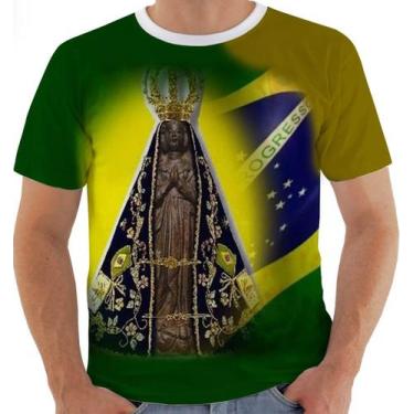 Imagem de Camisa Camiseta 5284 - Nossa Senhora Aparecida - Primus, M, Verde, Ama