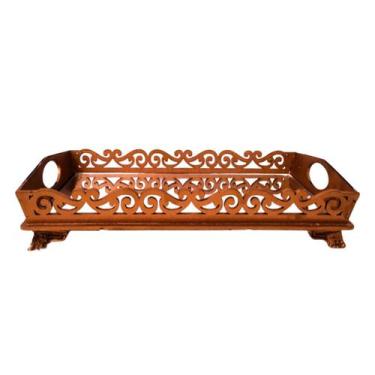 Imagem de Bandeja Decorativa Retangular - Rose - Fundo Espelhado - Magicril Deco