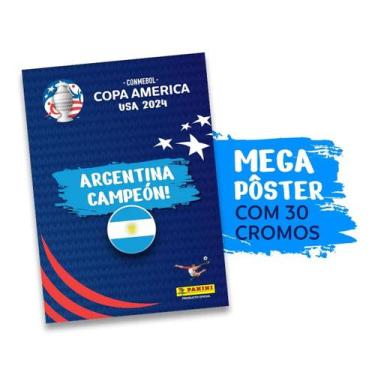 Imagem de Conmebol Copa América 2024 Winner Postêr- Argentina + 30 Figurinhas - 