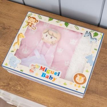 Imagem de Combo Cobertor e Naninha para Bebe - Zan Baby, Princesa