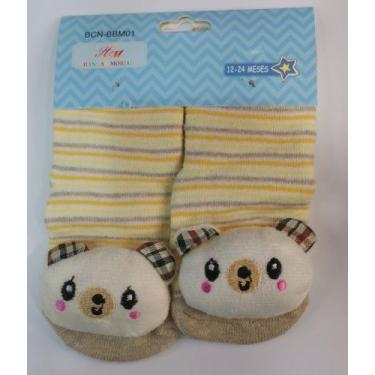 Imagem de Meia menino infantil com Bichinho variados cores antiderrapante - Gené