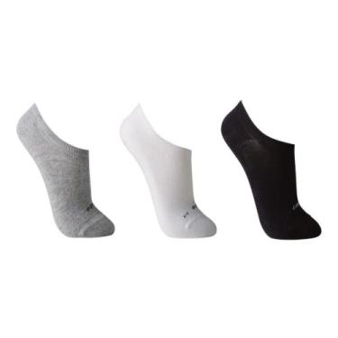 Imagem de Kit 3 Pares Meias Lupo Sport Invisível Soquete Sapatilha, Sortidas, P