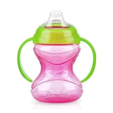 Imagem de Copo Com Alça 240ml Rosa - Nuby - Nûby