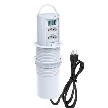 Imagem de Torre De Tomada Totem Slim Manual Alça 2 Tomada 20A 3USB 5.2 - CONNECT
