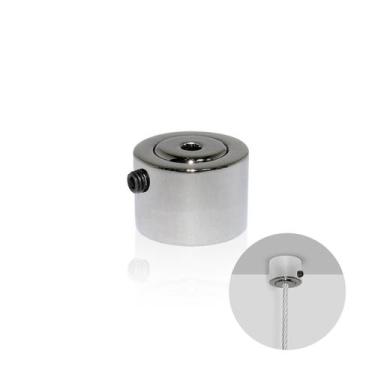 Imagem de Fixador Cromado de Cabo de Aço No Piso E Teto Para Prateleiras Sc130 R