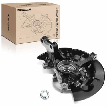 Imagem de A-Premium Junta de direção dianteira e conjunto de cubo de rolamento de roda compatível com Toyota Camry 2012-2017 L4 2,5L (sem modelo SE ou híbrido), com 5 luvas, lado direito do passageiro,