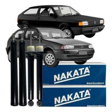 Imagem de Kit Amortecedor Dianteiro Traseiro Vw Gol 1980 À 1997 - NAKATA
