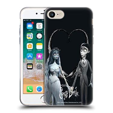Imagem de Head Case Designs Capa de gel macio oficialmente licenciada para noivas cadáveres de mãos dadas compatível com Apple iPhone 7/8/SE 2020 e 2022