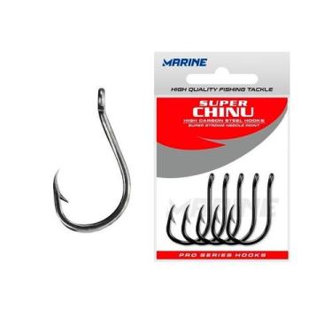 Imagem de Anzol Marine Sports Super Chinu Strong Blacknickel Nº 07 Cartela Com 5