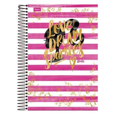 Imagem de Caderno Capa Dura Universitário 96 Folhas Barbie Fashion - Foroni