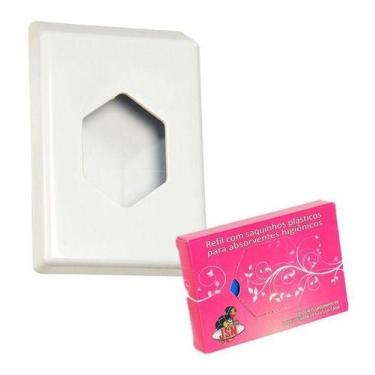 Imagem de Kit 2 Suportes P/ Saquinho Descarte De Absorvente + 50 Sacos - HIGIPAC