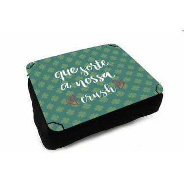 Imagem de Almofada Bandeja Suporte Notebook Que Sorte a Nossa - Deluzz