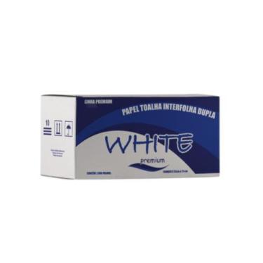 Imagem de Pap toalha interfolha folha dupla-100% celulose virgem 23cm x 21cm-Whi