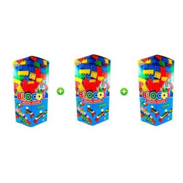 Imagem de Blocos de montar monta monta com 28 peças na caixa - MINI TOYS