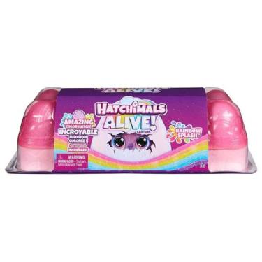 Imagem de Pack Com 5 Ovos Surpresa Hatchimals Alive Ranbow Splash 4002 - Sunny