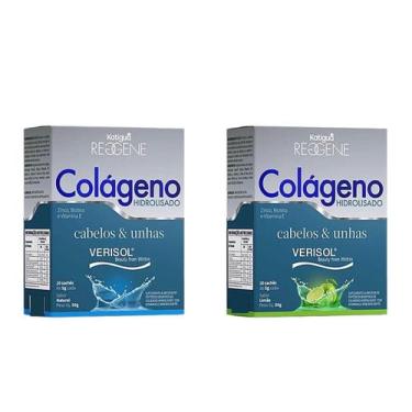Imagem de Kit 2 Colágeno Hidrolisado Verisol Cabelos/unhas Sabores - Katigua