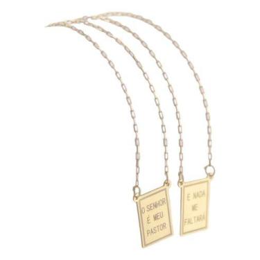 Imagem de Escapulário Meu Pastor Ouro 18k 750 .8 Medalhas 9x12 - JOIE JOIAS FINA