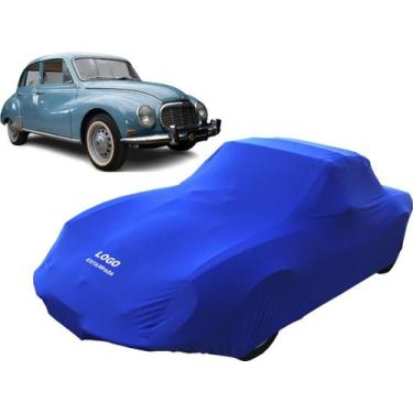 Imagem de Capa Tecido Para Proteção Carro Dkw Vemag Belcar Luxo - Mz, Azul