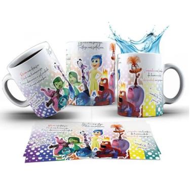 Imagem de Caneca 325ml Divertidamente 2 Mood do Dia Ansiedade Tristeza - LARANJA