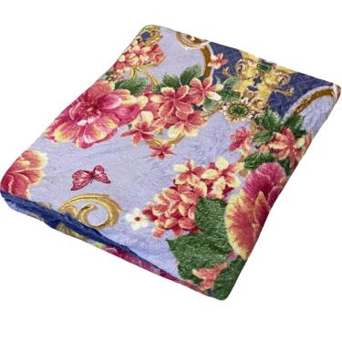 Imagem de Manta Casal Microfibra Colors Estampada 180x200cm