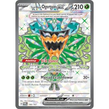 Imagem de Pokemon – Teal Mask Ogerpon ex 190/167 – Twilight Masquerade – Full Art Pokemon Card – Secret Rare